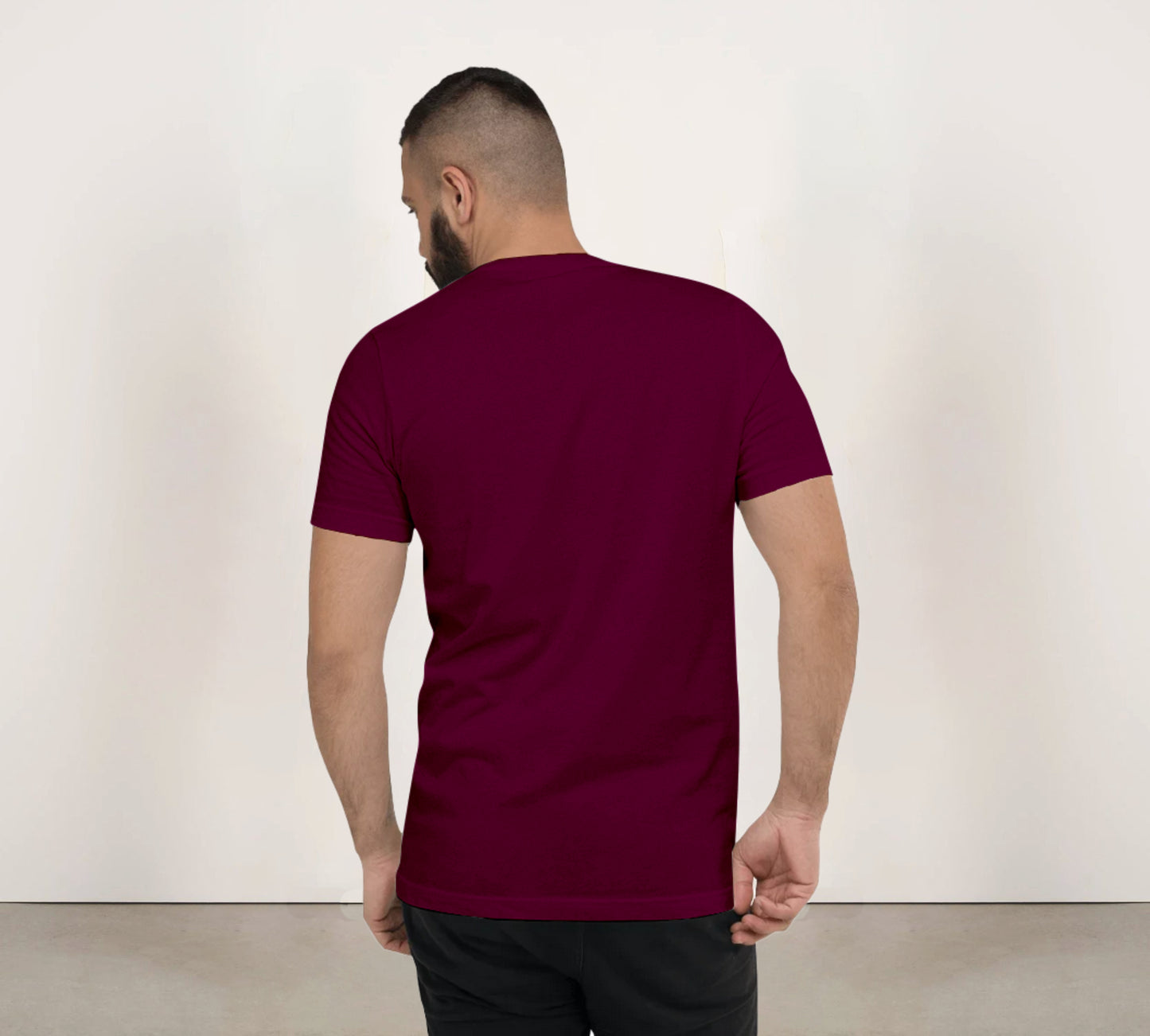 Men T-Shirt PS 019 Maroon