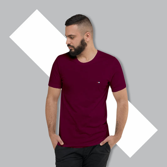 Men T-Shirt TH 025 Maroon